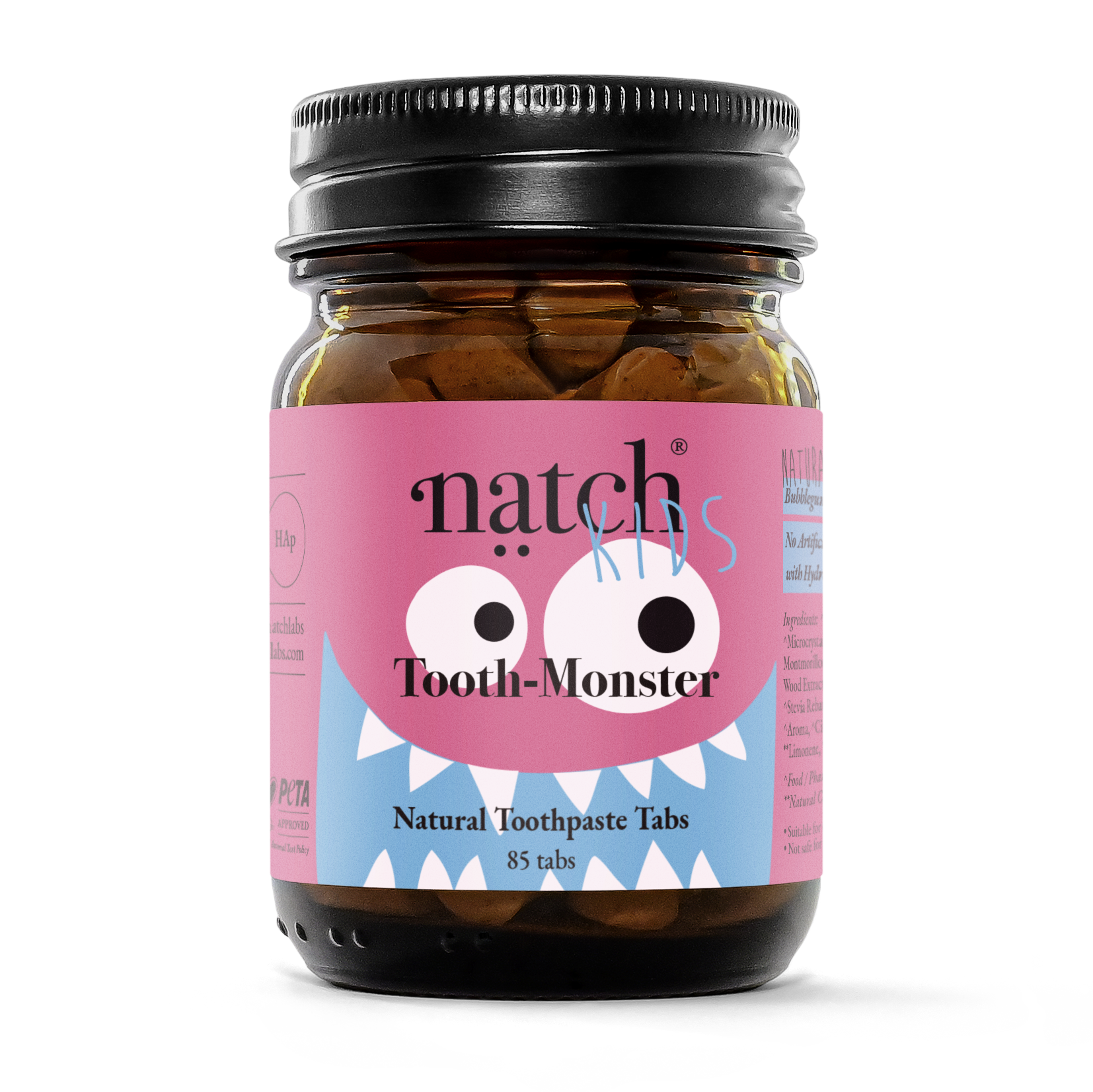 Toothmonster Bubblegum – Kids Toothpaste Tabs | NATCH – Natch Labs
