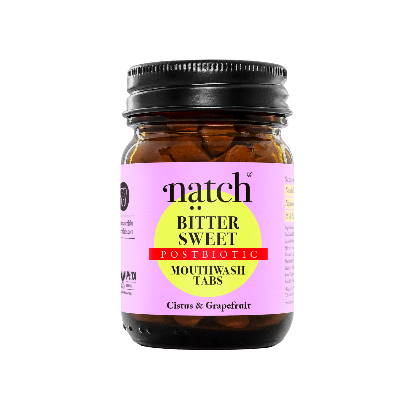 BITTER SWEET – Postbiotische Mundspül-Tabs. Powered by Cistus - botanische Schutzkraft der Natur.