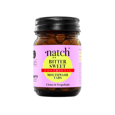 BITTER SWEET – Postbiotische Mundspül-Tabs. Powered by Cistus - botanische Schutzkraft der Natur.