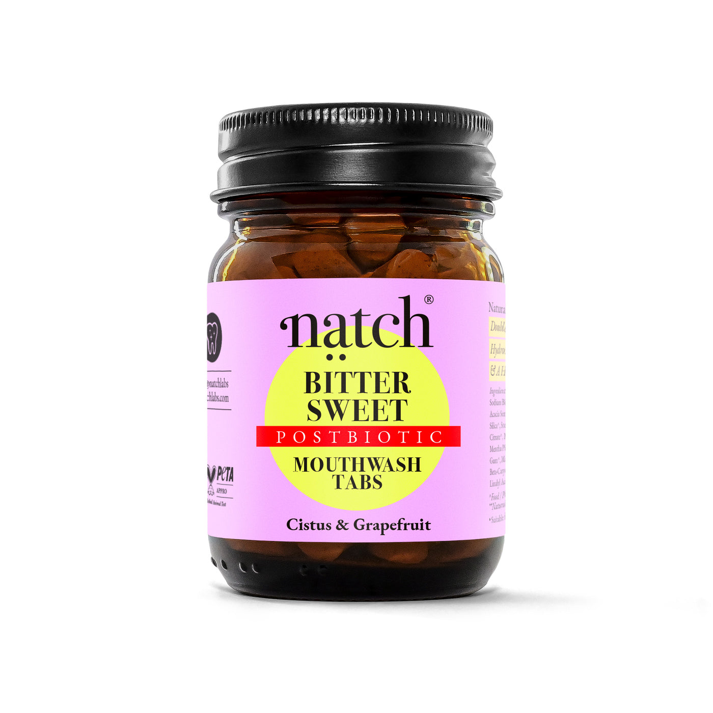 BITTER SWEET – Postbiotische Mundspül-Tabs. Powered by Cistus - botanische Schutzkraft der Natur.