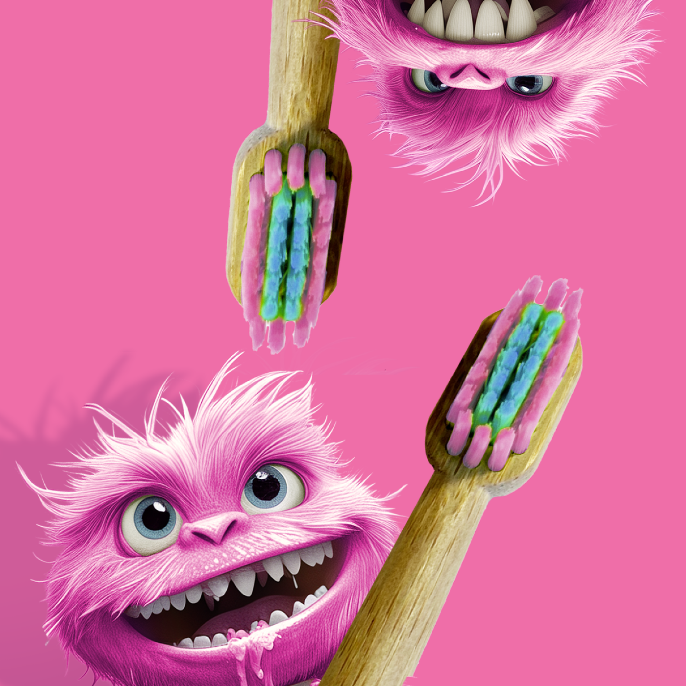 Tooth Monster Bamboo Toothbrush (Kids)