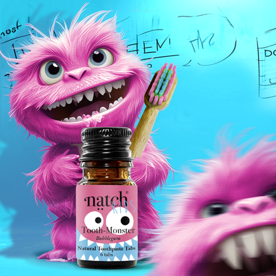 Tooth Monster Bubblegum Tabs Mini Bottle