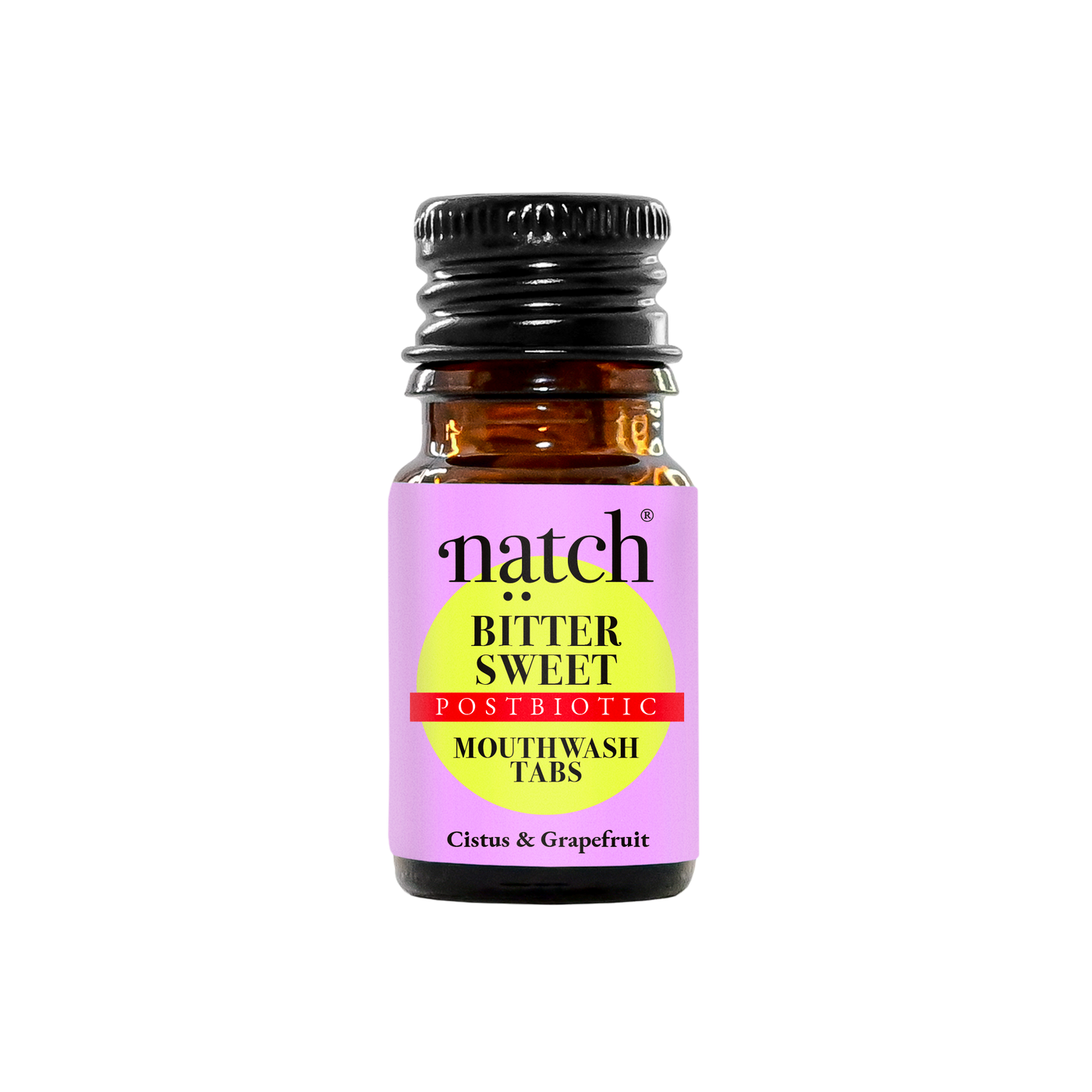 Bitter Sweet – Postbiotic Mouthwash Tabs.  Powered by Cistus - Nature's Flower Power (Mini Bottle)