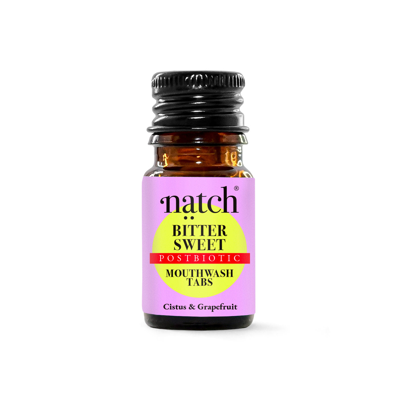 Bitter Sweet – Postbiotic Mouthwash Tabs.  Powered by Cistus - Nature's Flower Power (Mini Bottle)