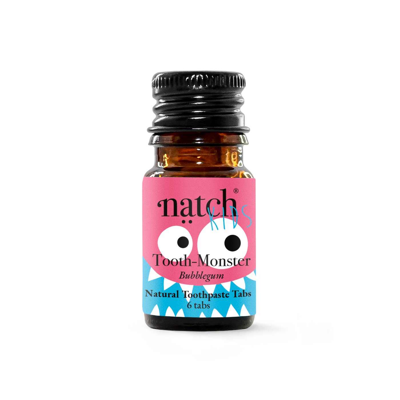 Bubblegum Zahnpasta Tabs Mini Flasche