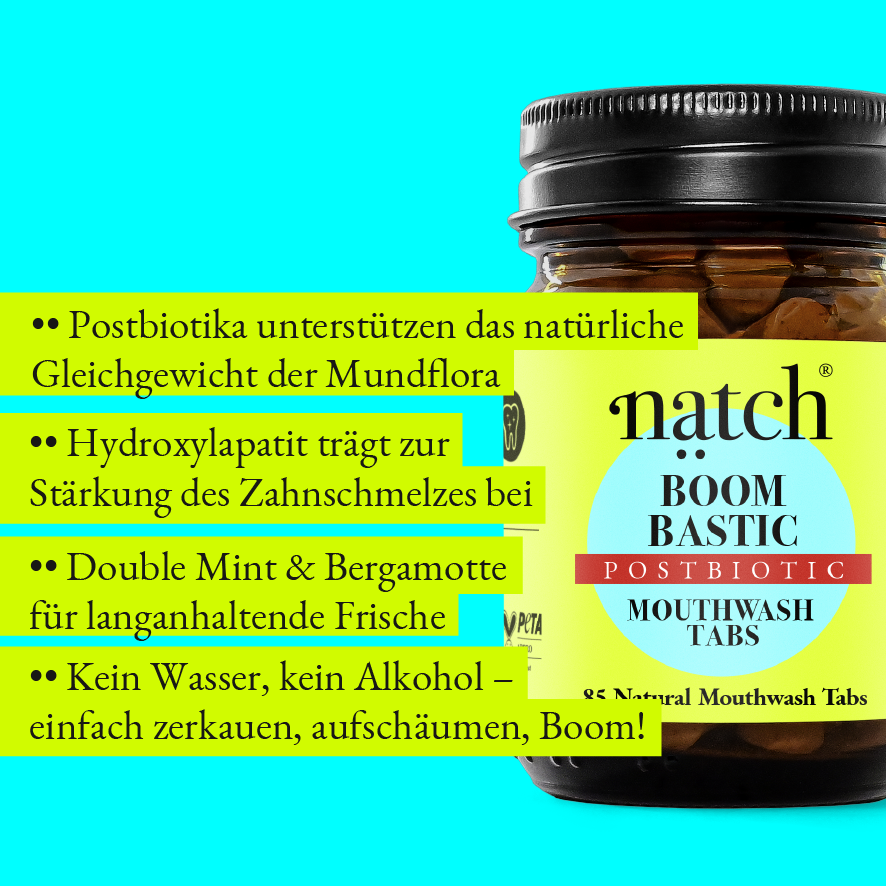 Boombastic Mini Bottle - Postbiotic Mouthwash Tabs