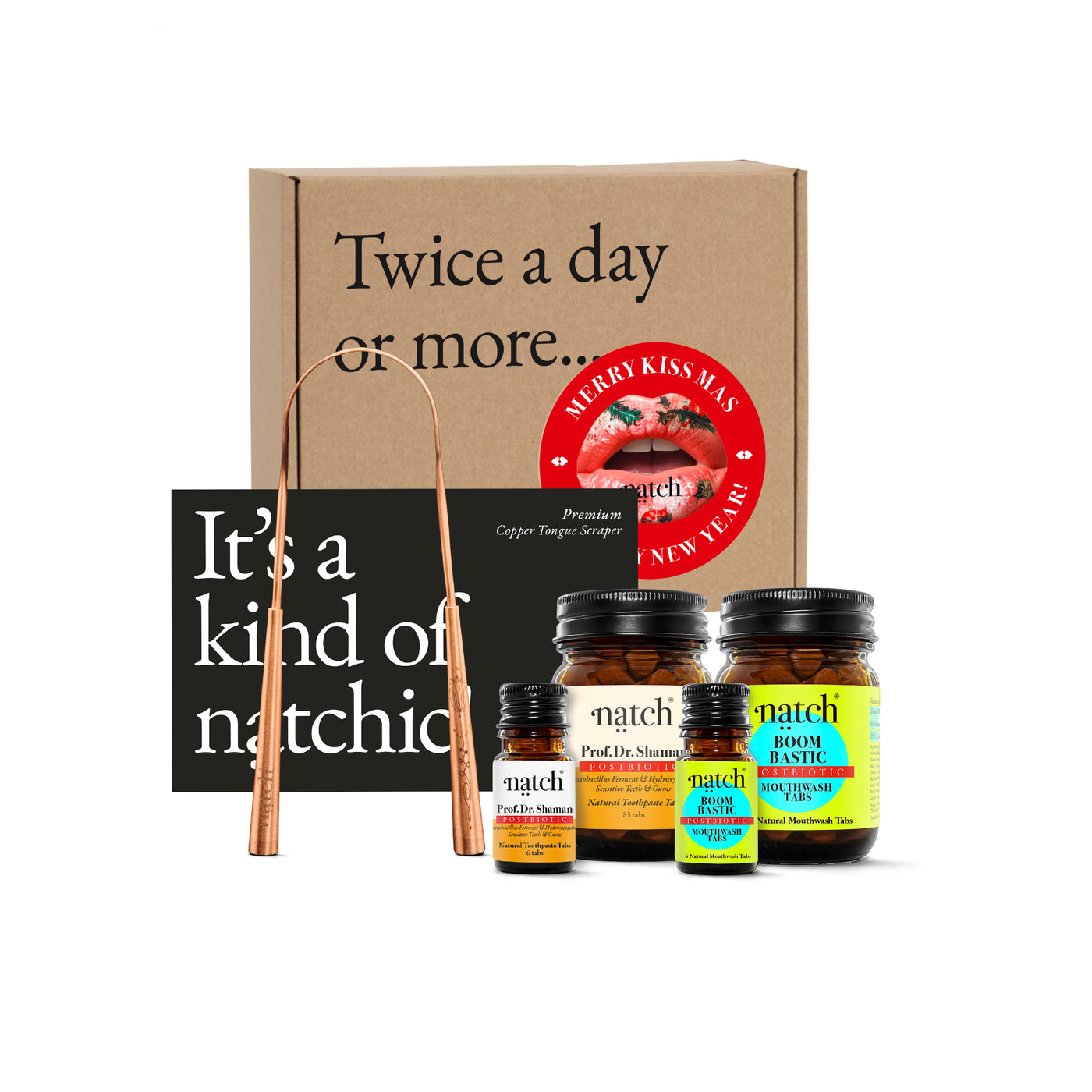 The Natch Premium Ritual Set – Postbiotische Zahnpflege neu gedacht (Christmas Edition)