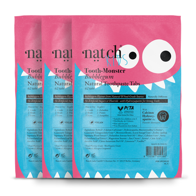 Natch Tooth Monster Bubblegum Zahnpasta Tabs - 29